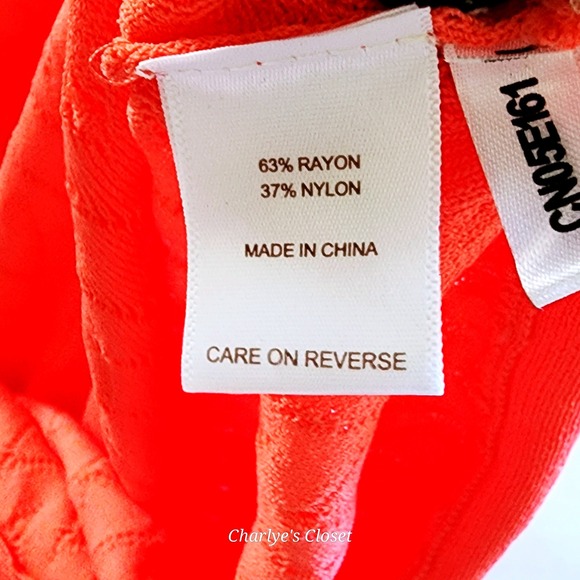 Eva Mendes x NY&Co Coral Argyle Knit Peplum Sleeveless Top L NWT Casual Layer - Picture 7 of 7